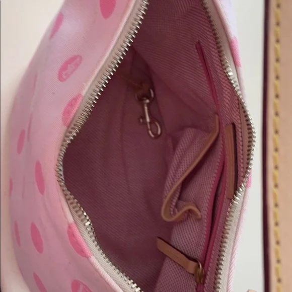 Dooney & Bourke Pink Polka Dot Bag - Picture 3 of 4